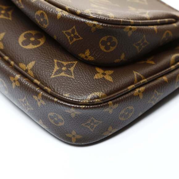 Louis Vuitton Multi Pochette Accessoires Monogram Pink Shoulder Bag Brown - Picture 6 of 12